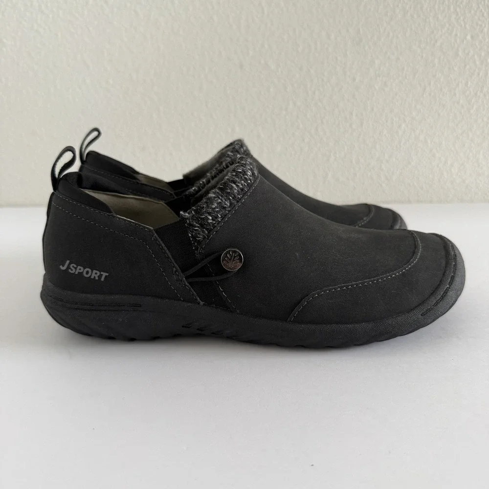 JSport Womens 7 Alice Fur Winter Memory Foam Slip On Shoes
